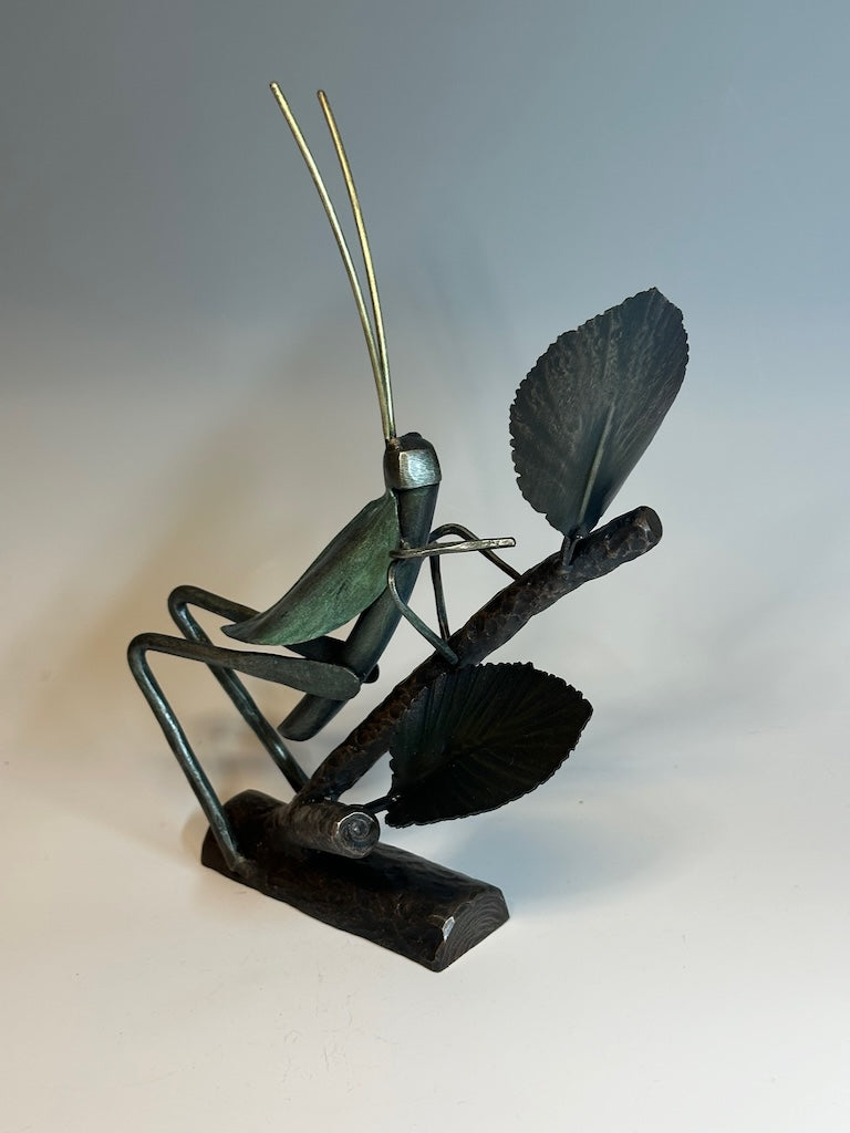 "CRICKET II" HAND FORGED METAL SCULPTURE