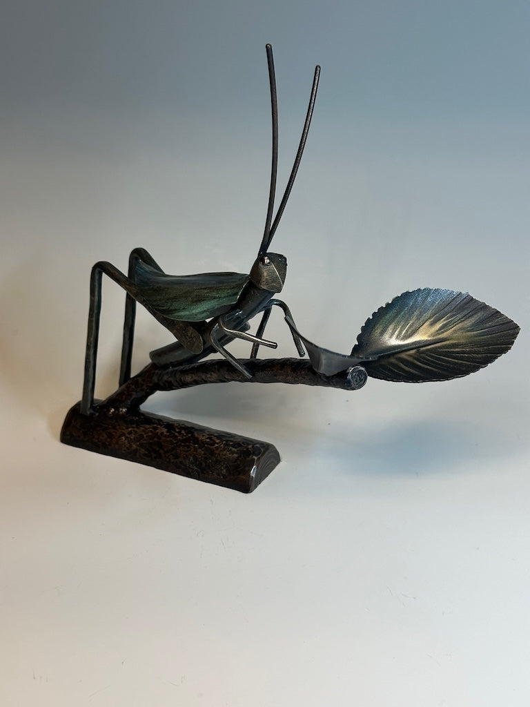 "CRICKET III" HAND FORGED METAL SCULPTURE