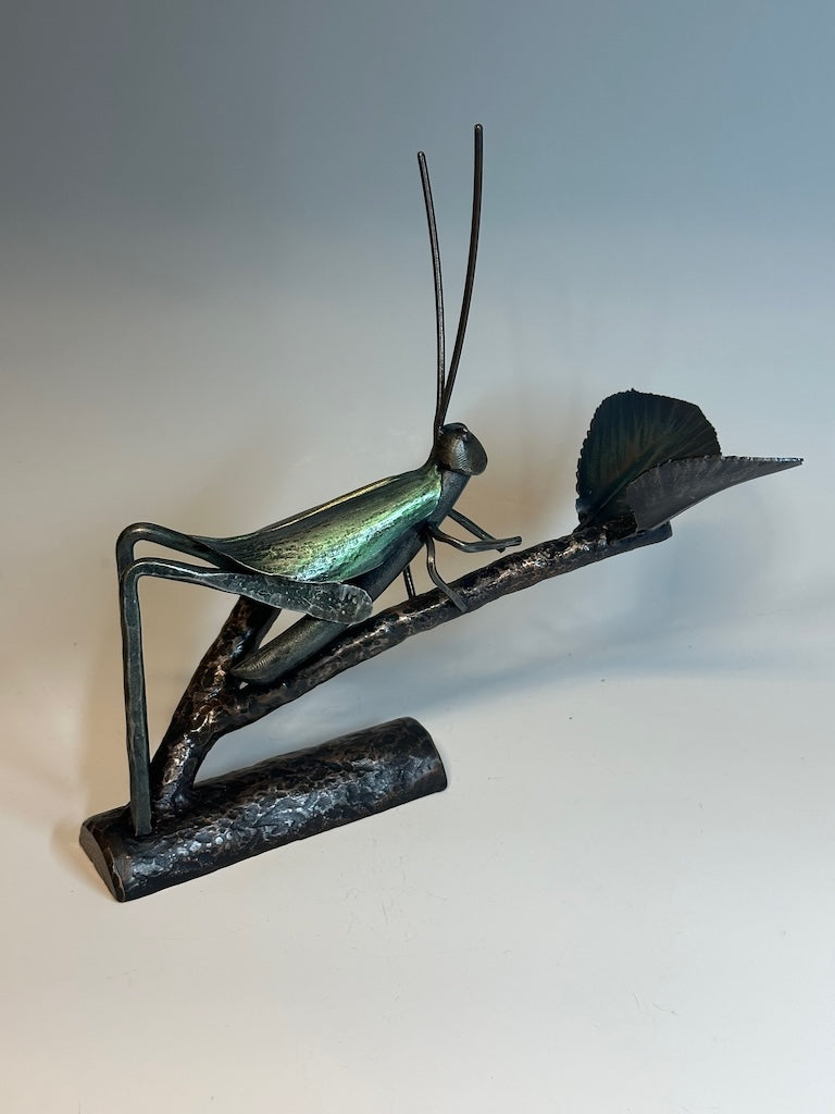 "CRICKET III" HAND FORGED METAL SCULPTURE