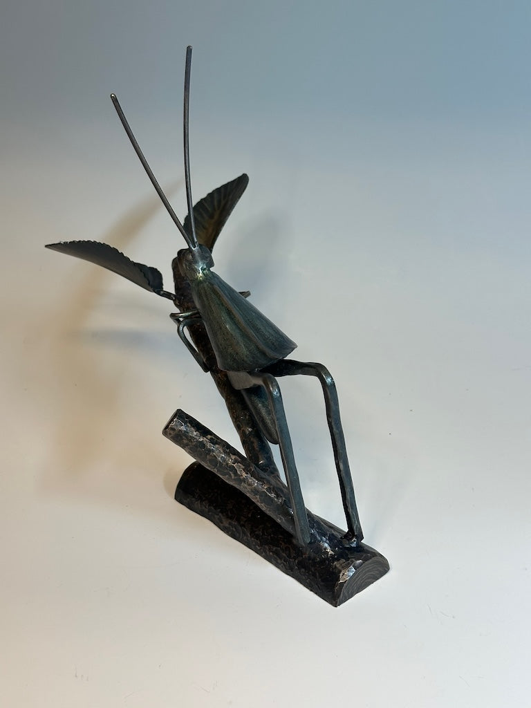 "CRICKET III" HAND FORGED METAL SCULPTURE