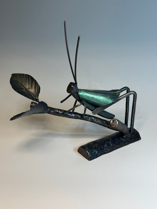 "CRICKET III" HAND FORGED METAL SCULPTURE