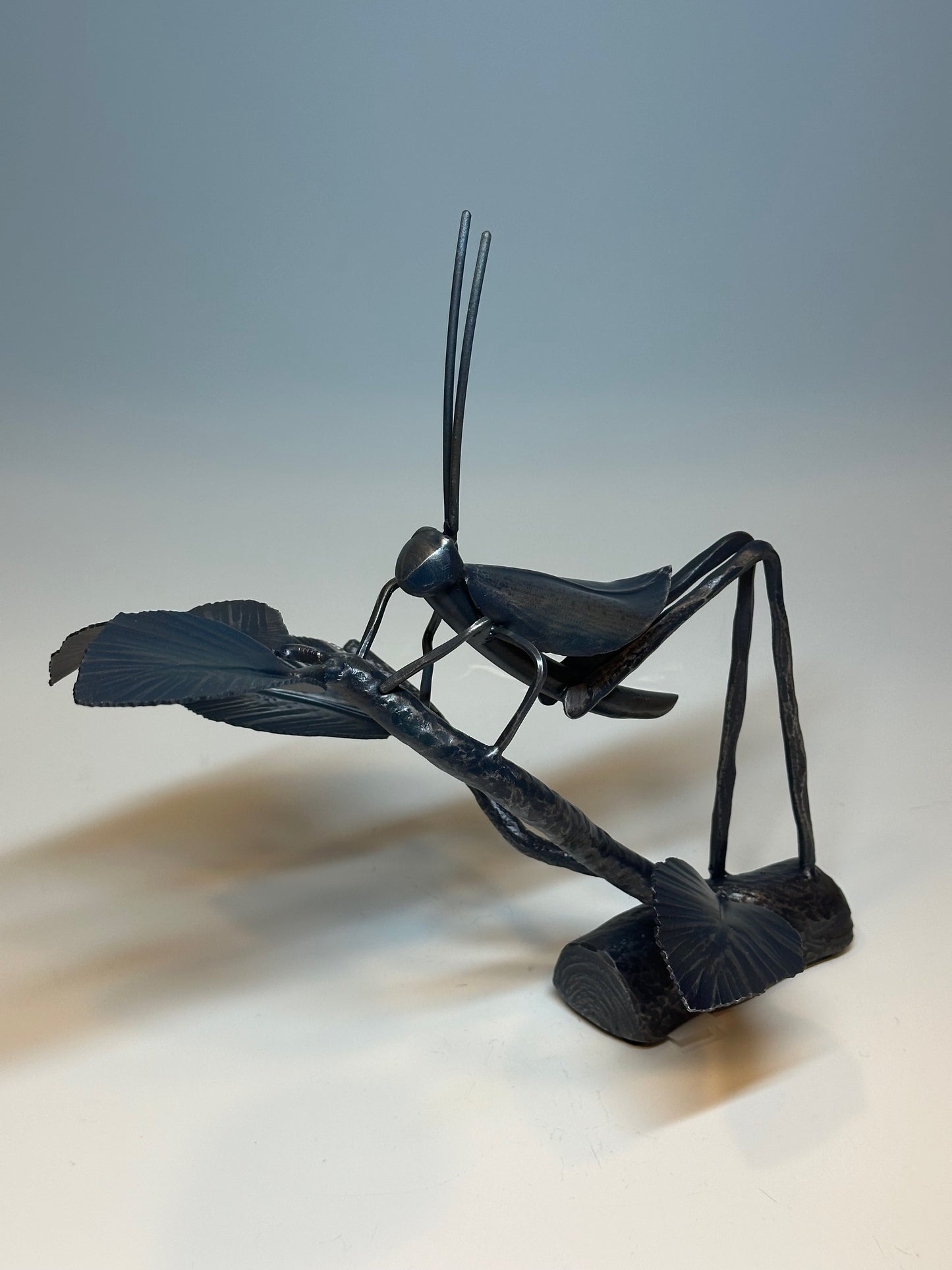 "CRICKET IV" HAND FORGED METAL SCULPTURE