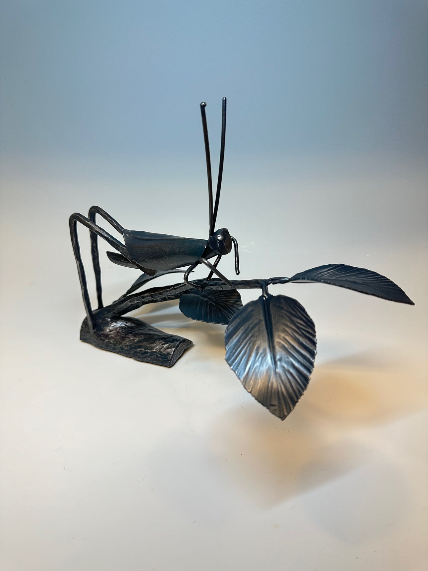 "CRICKET V" HAND FORGED METAL SCULPTURE