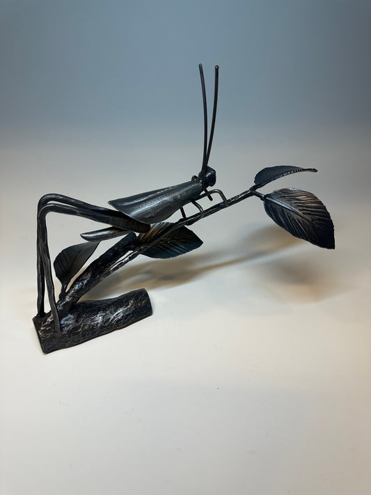 "CRICKET V" HAND FORGED METAL SCULPTURE