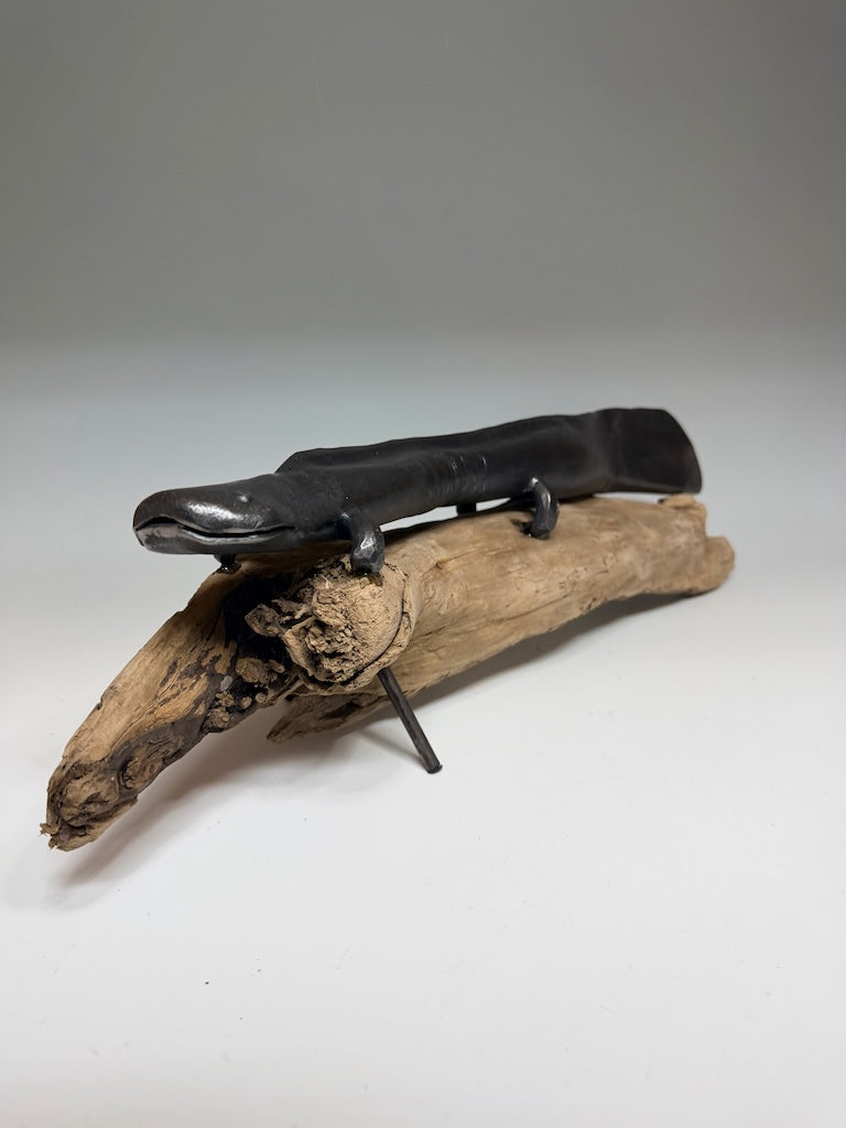 HELLBENDER 7 MIXED MEDIA SCULPTURE