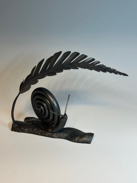 "SNAIL I" HAND FORGED METAL SCULPTURE