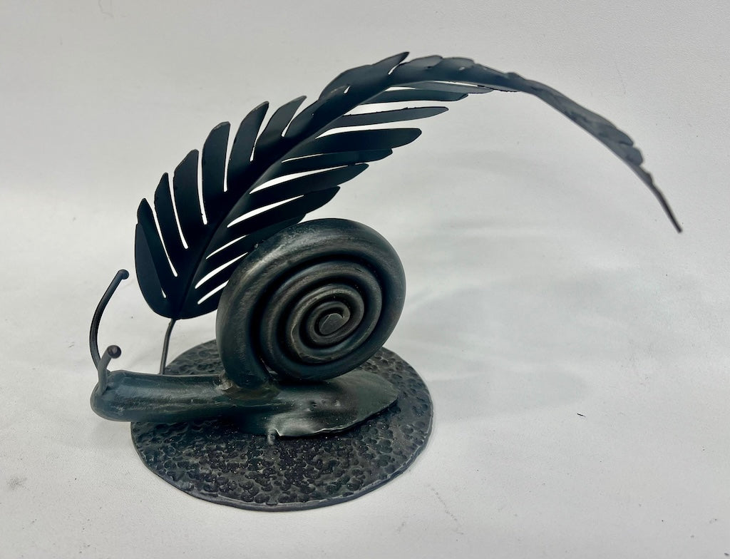 "SNAIL 6" HAND FORGED METAL SCULPTURE