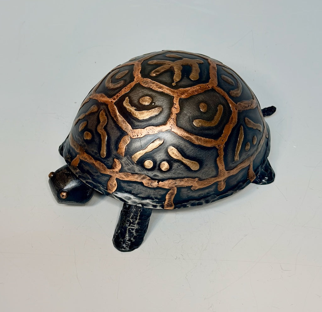 TURTLE 8 HAND FORGED METAL SCULPTURE