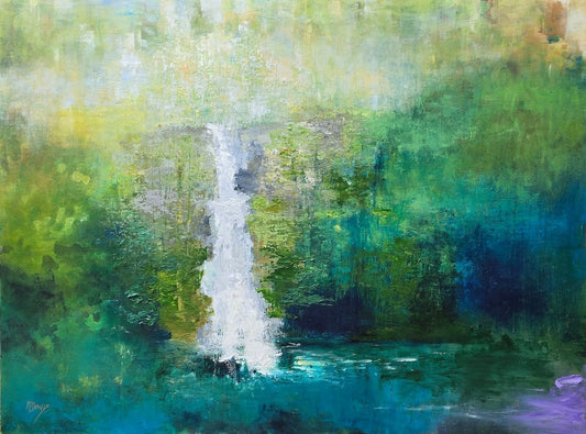 "THE FOREST HOLDS A SECRET" ORIGINAL OIL PAINTING ON CANVAS