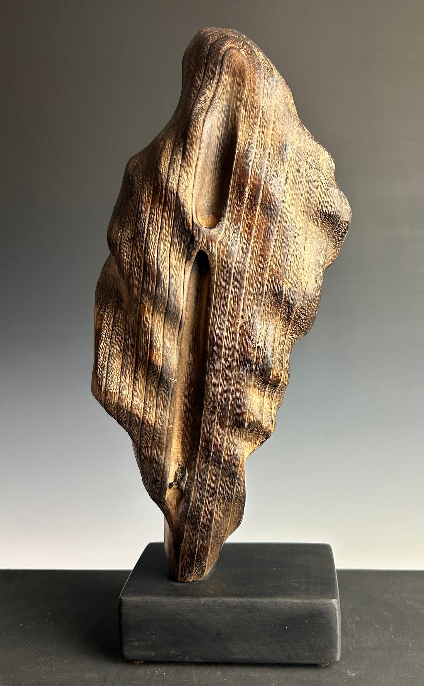 "THE LAST WHISPER" PAULOWNIA WOOD SCULPTURE