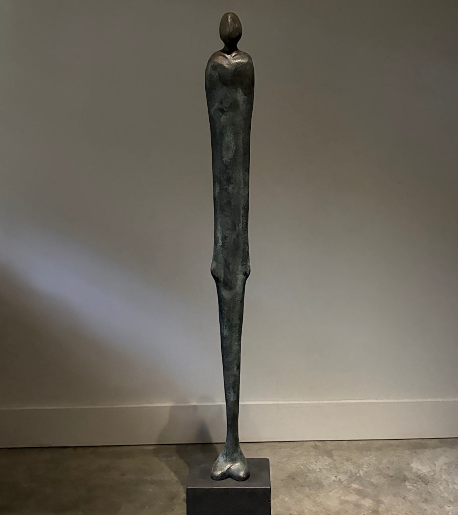 "TUSCANY" HAND CARVED TULIP POPLAR WITH METAL COATINGS & PATINA SCULPTURE