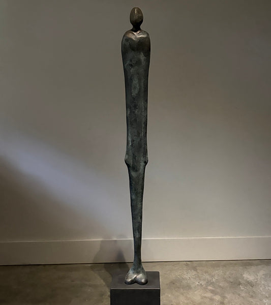 "TUSCANY" HAND CARVED TULIP POPLAR WITH METAL COATINGS & PATINA SCULPTURE