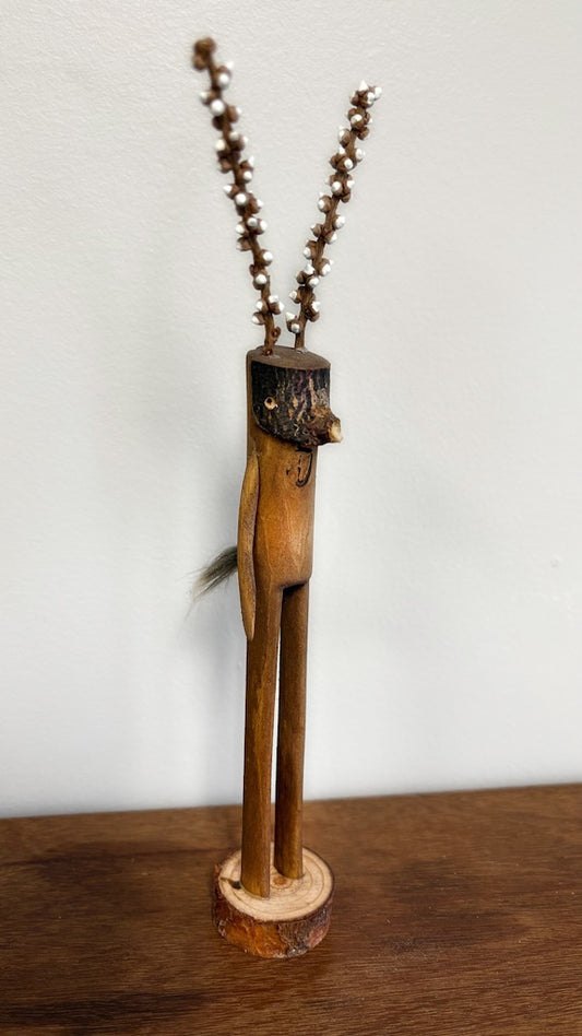 "SECOND CHANCE 22" HAND CARVED WOOD SCULPTURE VG22