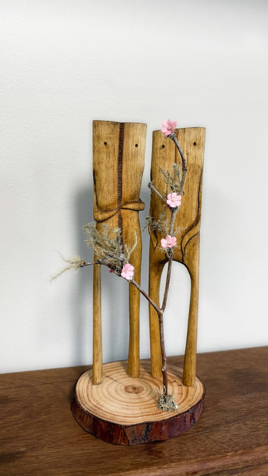 "SECOND CHANCE 23" HAND CARVED WOOD SCULPTURE VG23