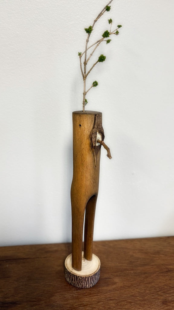 "SECOND CHANCE 26" HAND CARVED WOOD SCULPTURE VG26