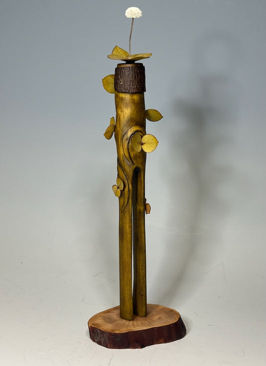 "SECOND CHANCE 90" HAND CARVED WOOD SCULPTURE VG90