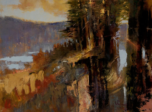 "AFTERMATH" ORIGINAL OIL ON LINEN/FRAMED