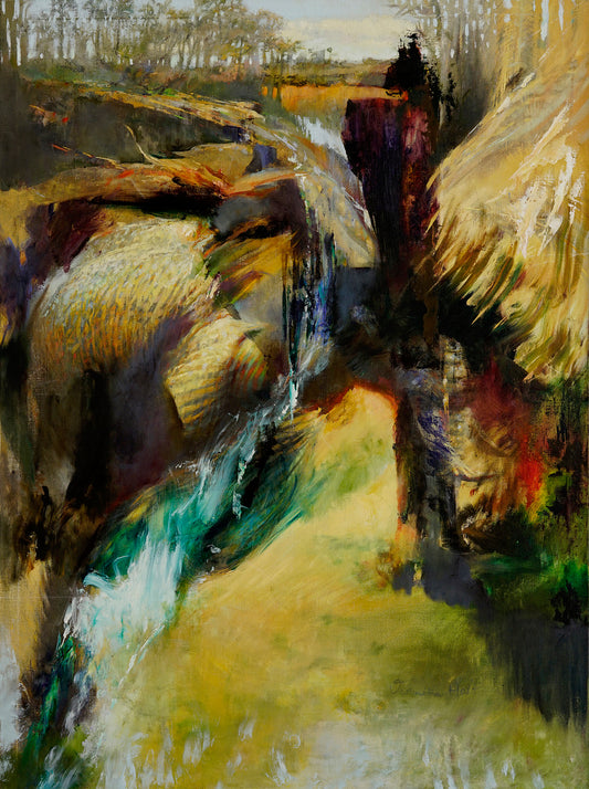 "MIDDAY SHADOWS" ORIGINAL OIL ON LINEN/FRAMED