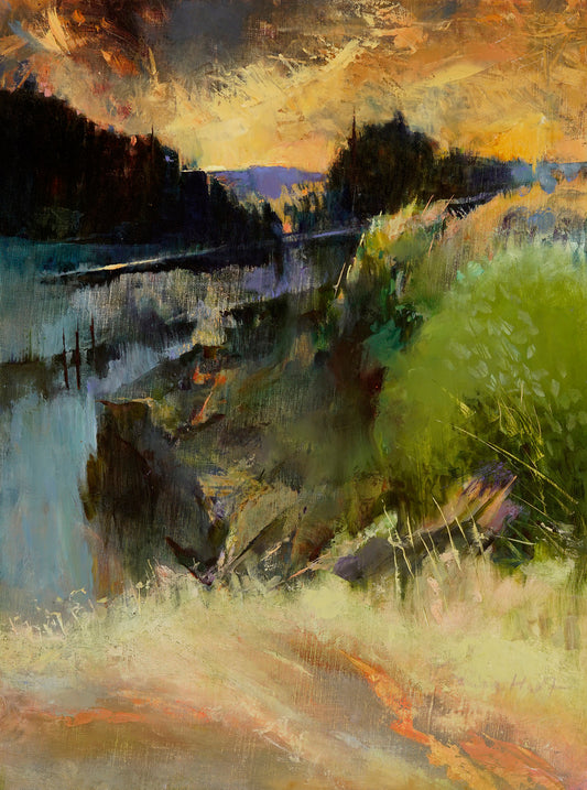 "THE BECKONING" ORIGINAL OIL ON LINEN/FRAMED