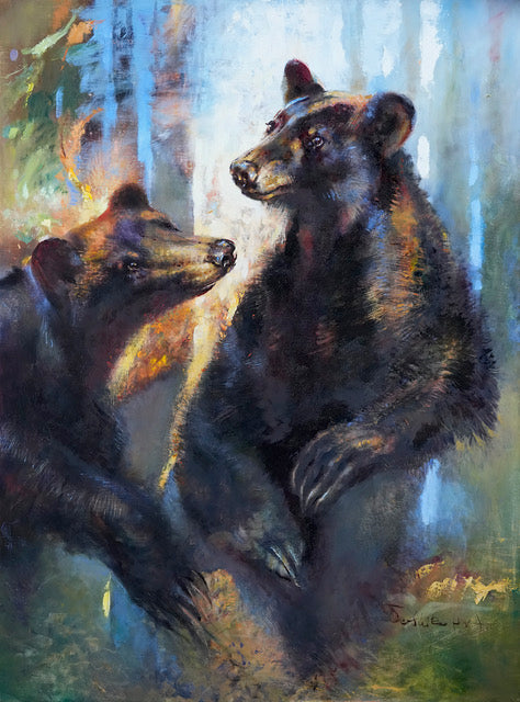 "TRESPASS" ORIGINAL OIL ON LINEN/FRAMED