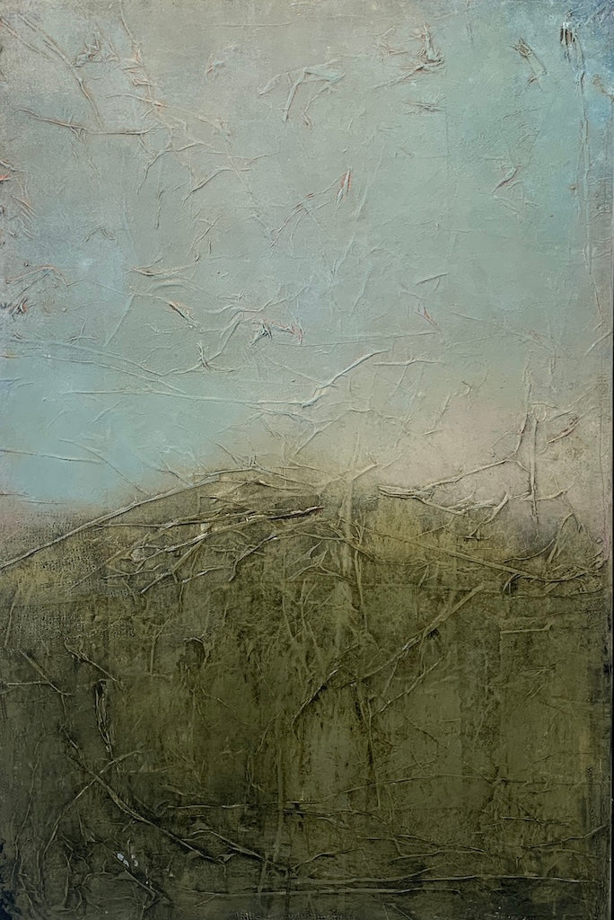 "DAY'S END" ORIGINAL OIL PAINTING ON PANEL/FRAMED