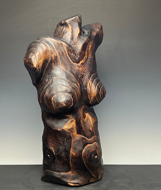 "WILD AT HEART" PAULOWNIA WOOD SCULPTURE