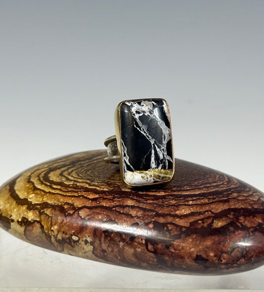 BLACK JACK ADJUSTABLE RING IN NUGOLD WK109