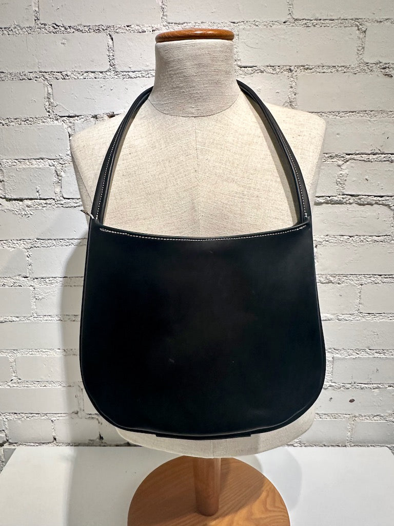 "COCKTAIL" Black Handmade Leather Handbag