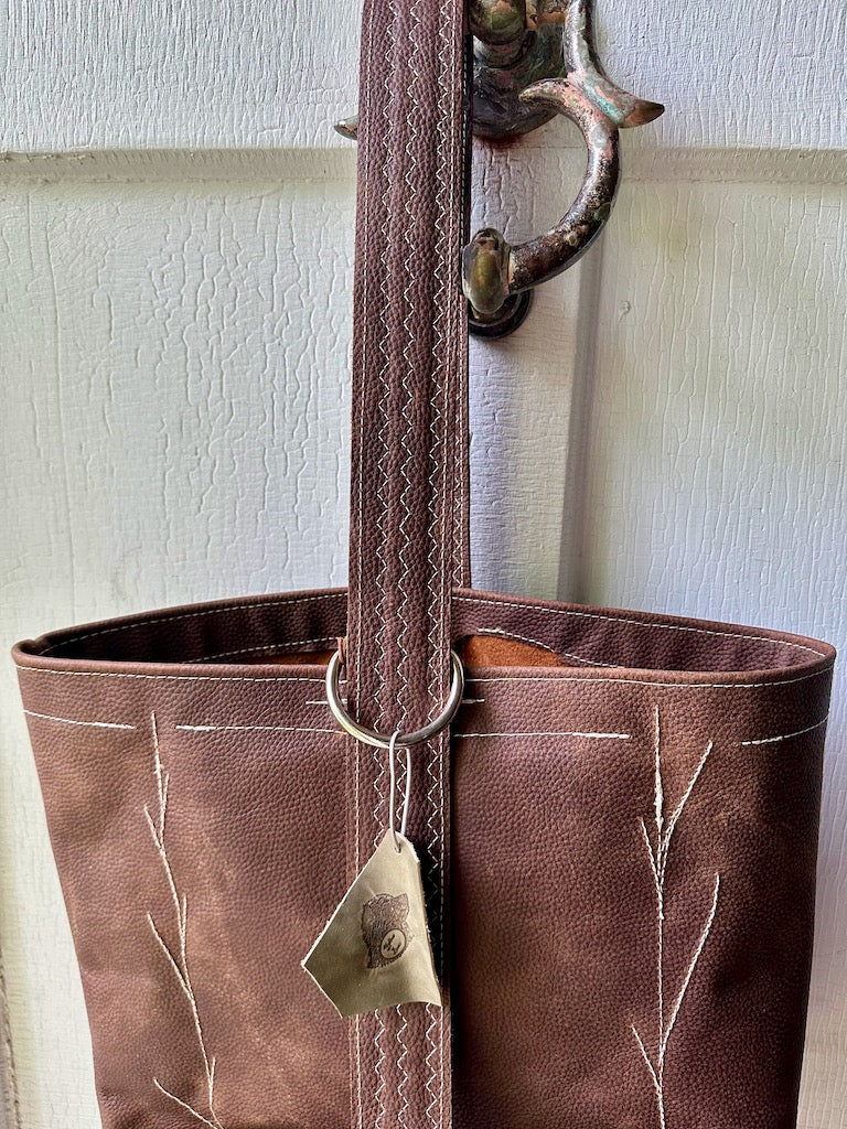 "Gather" Brown Handmade Leather Handbag