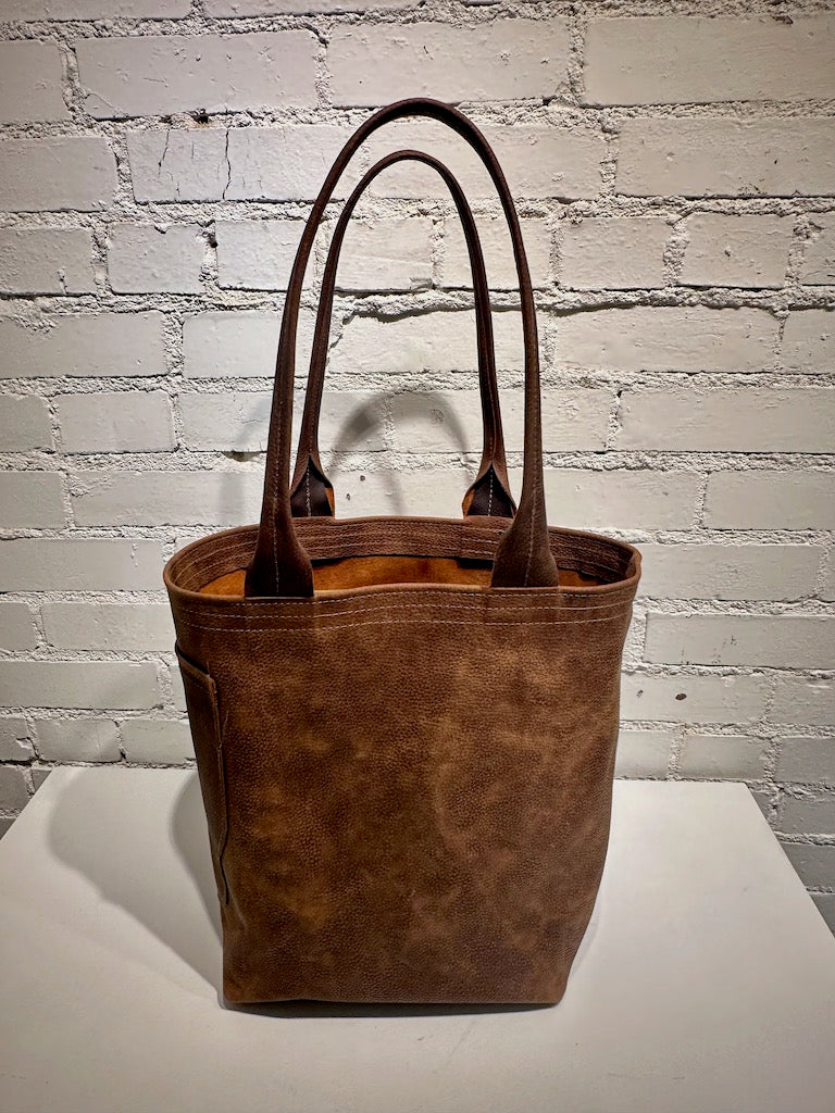 "STANDARD TOTE" Brown Handmade Leather Handbag