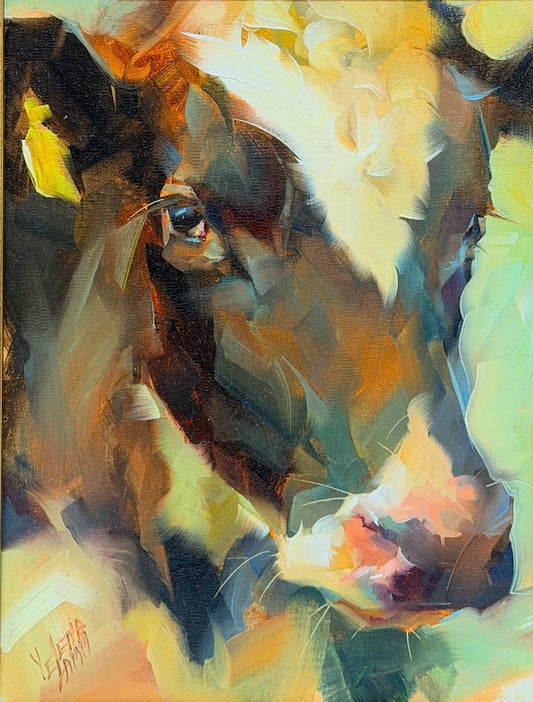 "THINKING OF YOU" ORIGINAL OIL ON LINEN/FRAMED