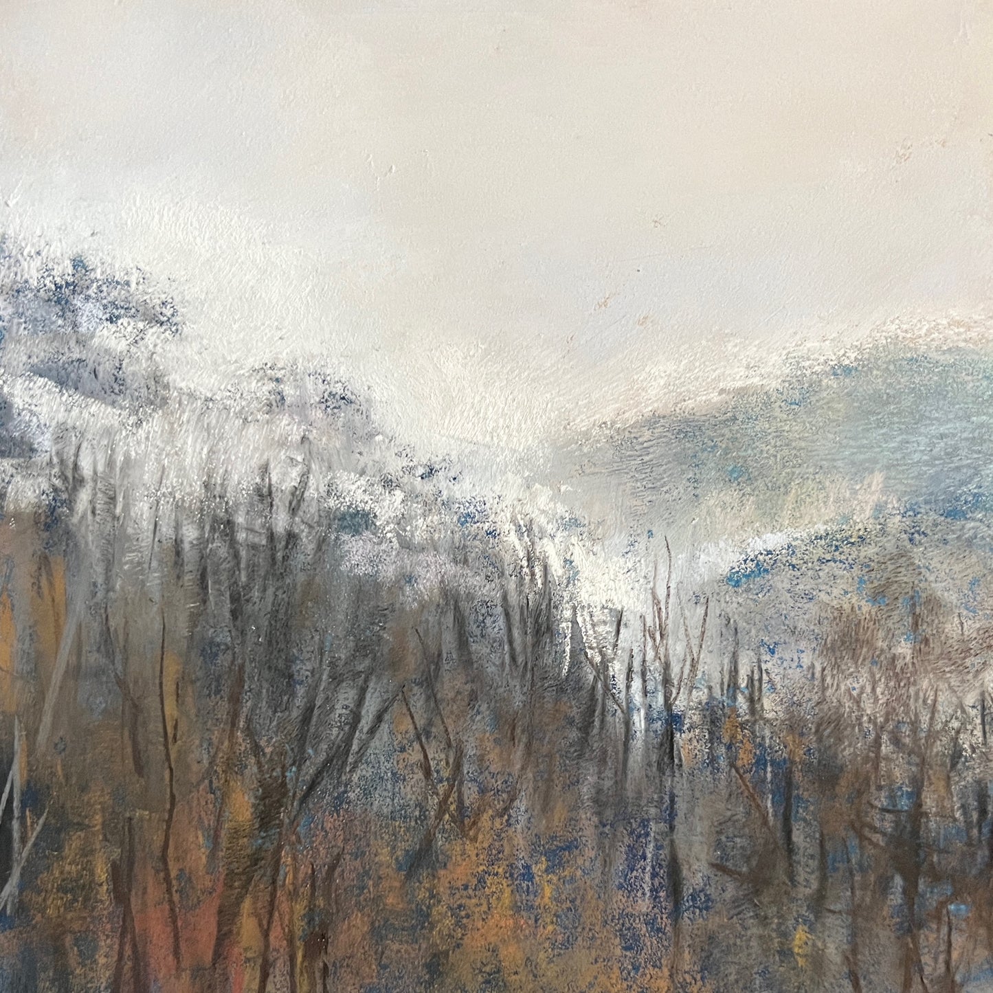 "MOUNTAIN MORNING" ORIGINAL PASTEL STUDY/MATTED