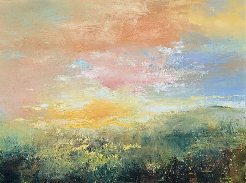 "THE GOLDEN HOUR" ORIGINAL OIL PAINTING ON CANVAS