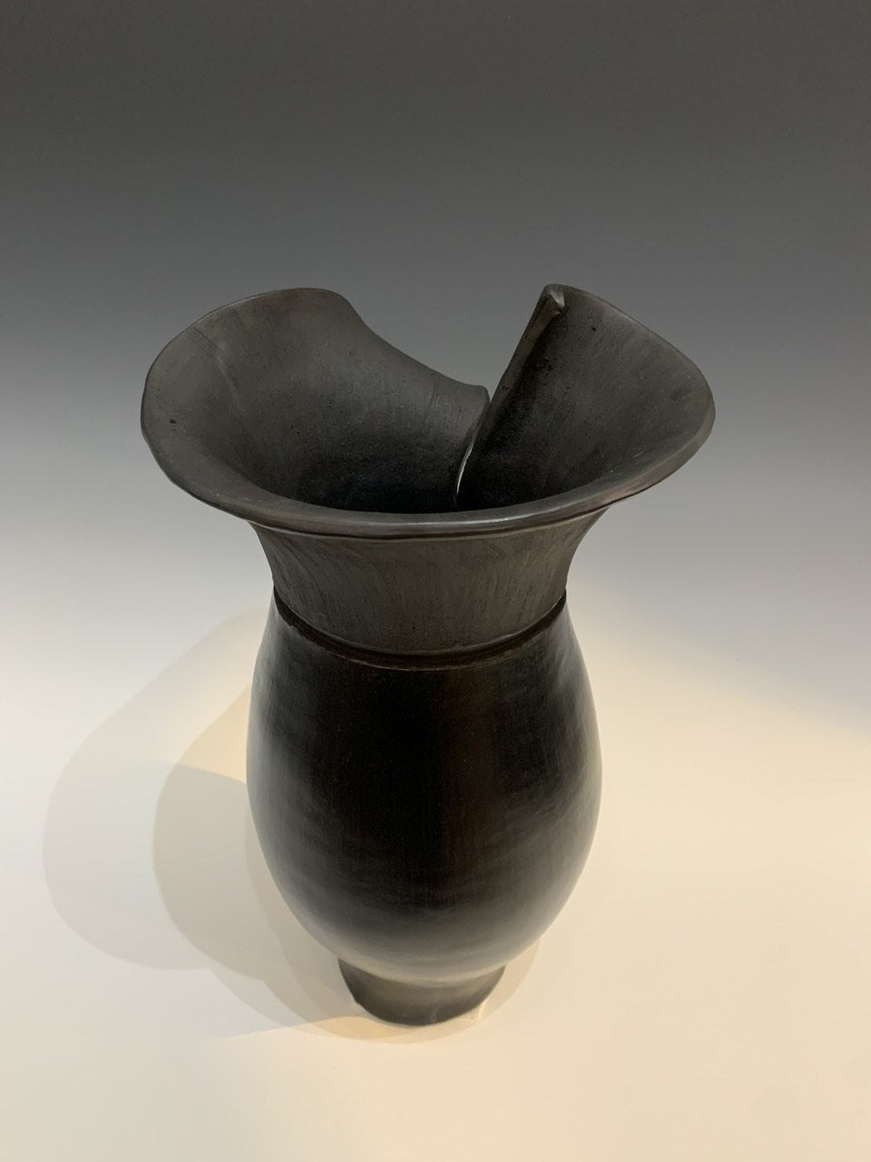 “Night Bloom” Coil Built Earthenware Ceramic Vessel
