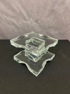 Medium Fused Glass Candle Stand FM004