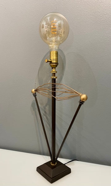 “Tesla” Inspired Table Lamp with Edison Bulb