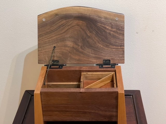 Handcrafted Walnut and Cherry Jewelry popular Box