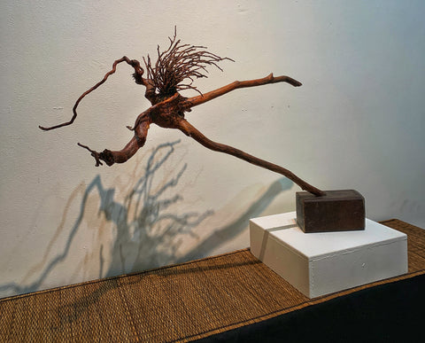 “Running in the Woods” - Abstract 3D Sculpture