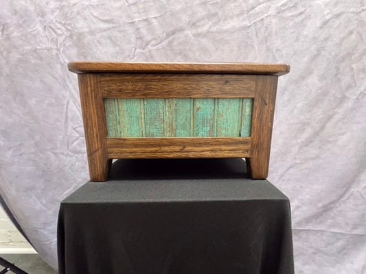 Handmade Lyptus with Vintage Bead Board and Maple Interior Jewelry Box