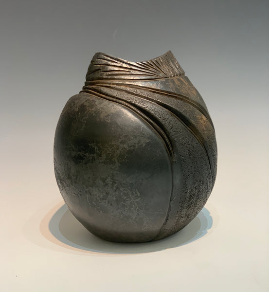The Shadow of Light Earthenware Ceramic Vessel with Horse Hair