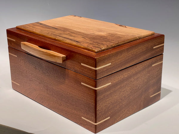 Treasure Chest with Sapelle and Spalted Maple Wood BGB0623