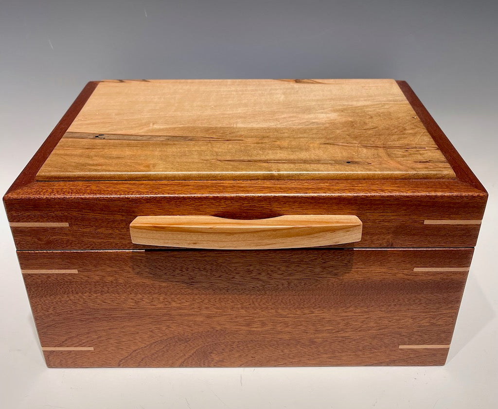 Treasure Chest with Sapelle and Spalted Maple Wood BGB0623