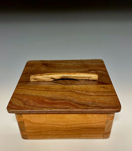 WALNUT AND CHERRY Wood Jewelry Box BG0323