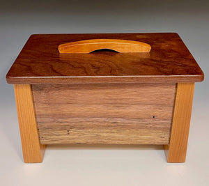 SMALL TREASURE CHEST WITH CHERRY AND WALNUT
