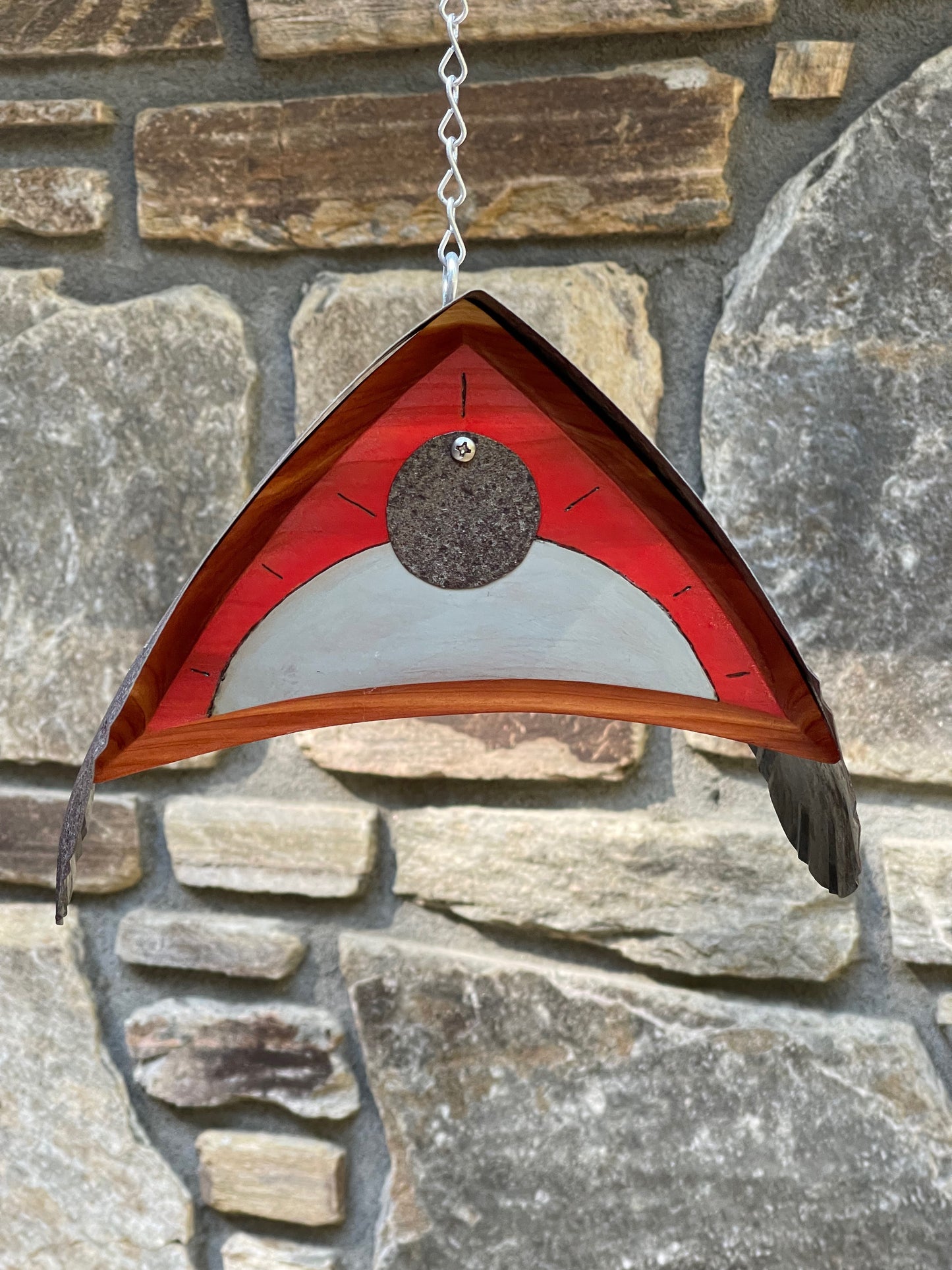 "Barn Owl" Hand Painted Birdhouse in Custom Design BH102