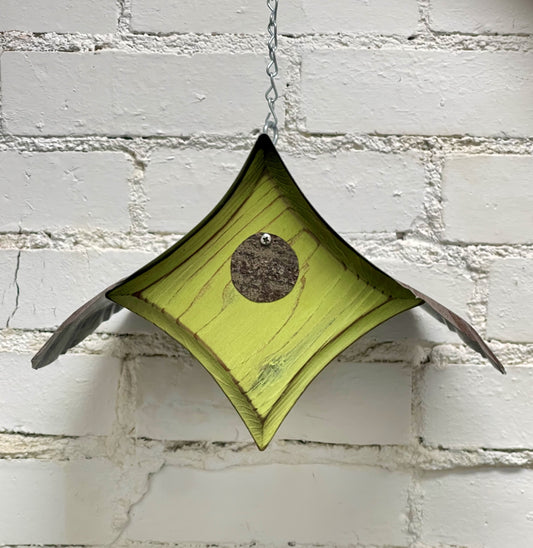 “Peep” Birdhouse in Bright Green BH147