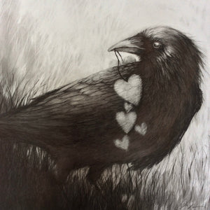 "Crow Love" Fine Art Gicleé