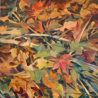 "FOREST FLOOR" Original Acrylic Painting on Canvas/Framed