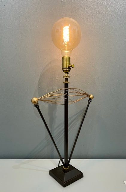 “Tesla” Inspired Table Lamp with Edison Bulb