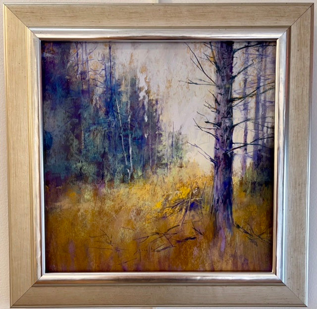 “TREE WITH DOWNED BRANCHES” Framed Original Pastel Painting